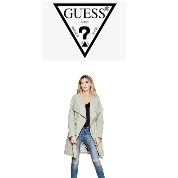 Guess Amber Moto Trench coat - Picture 4 of 6
